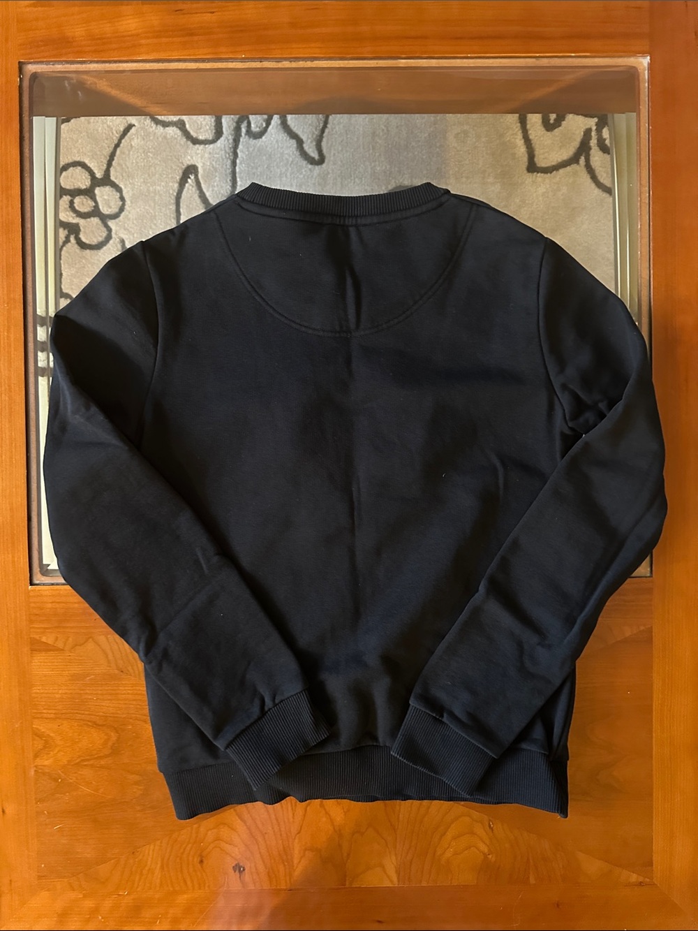 Kenzo Black Crewneck with Multicolor Tiger Embroidery - Picture 3 of 3